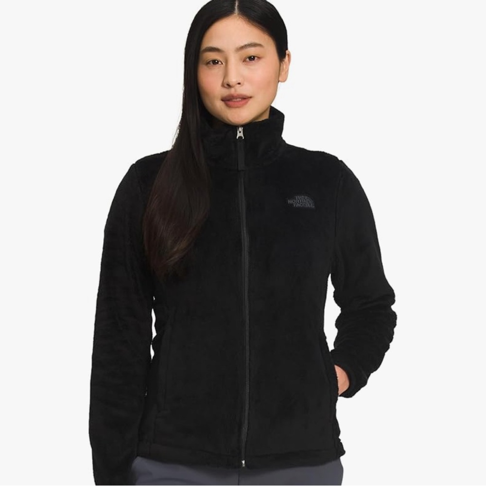 The North Face Women's Osito Full Zip Fleece Black Jacket XS 🖤
